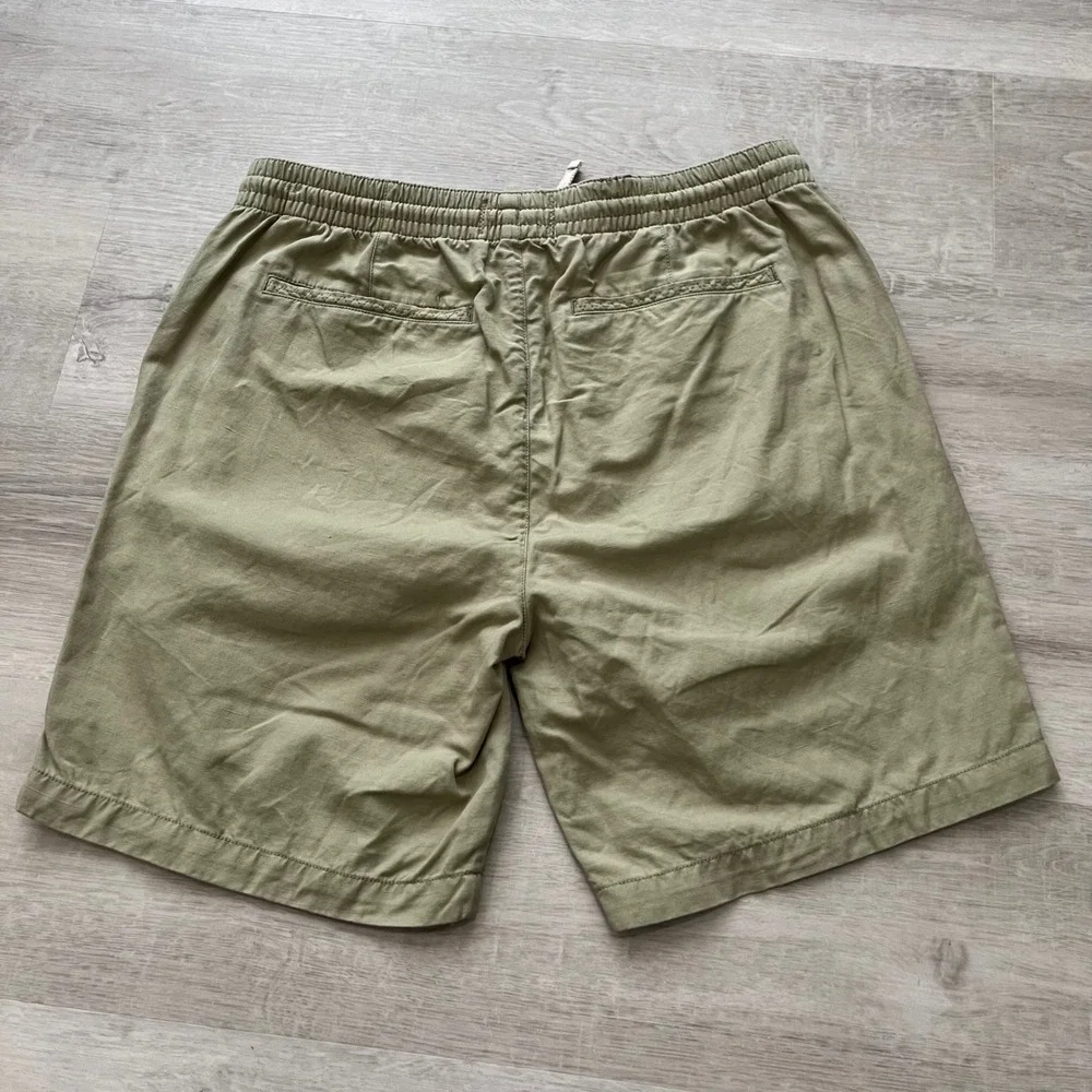 Wellen Easy Shorts Cotton Linen Dusty Olive Men's L Resort Wear Coastal Summer